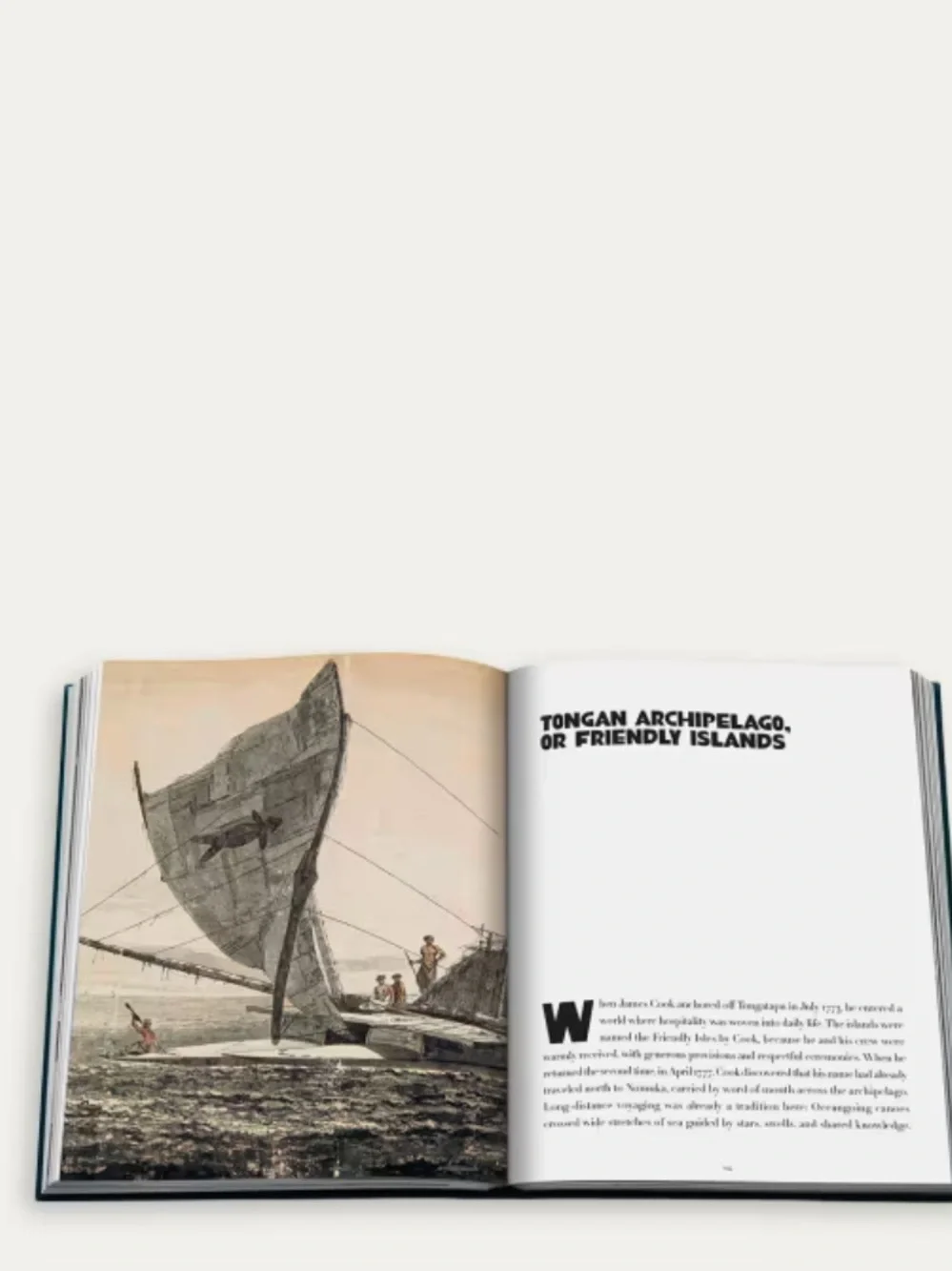 PACIFIC ISLANDS: JAMES COOK VOYAGES coffee table book.